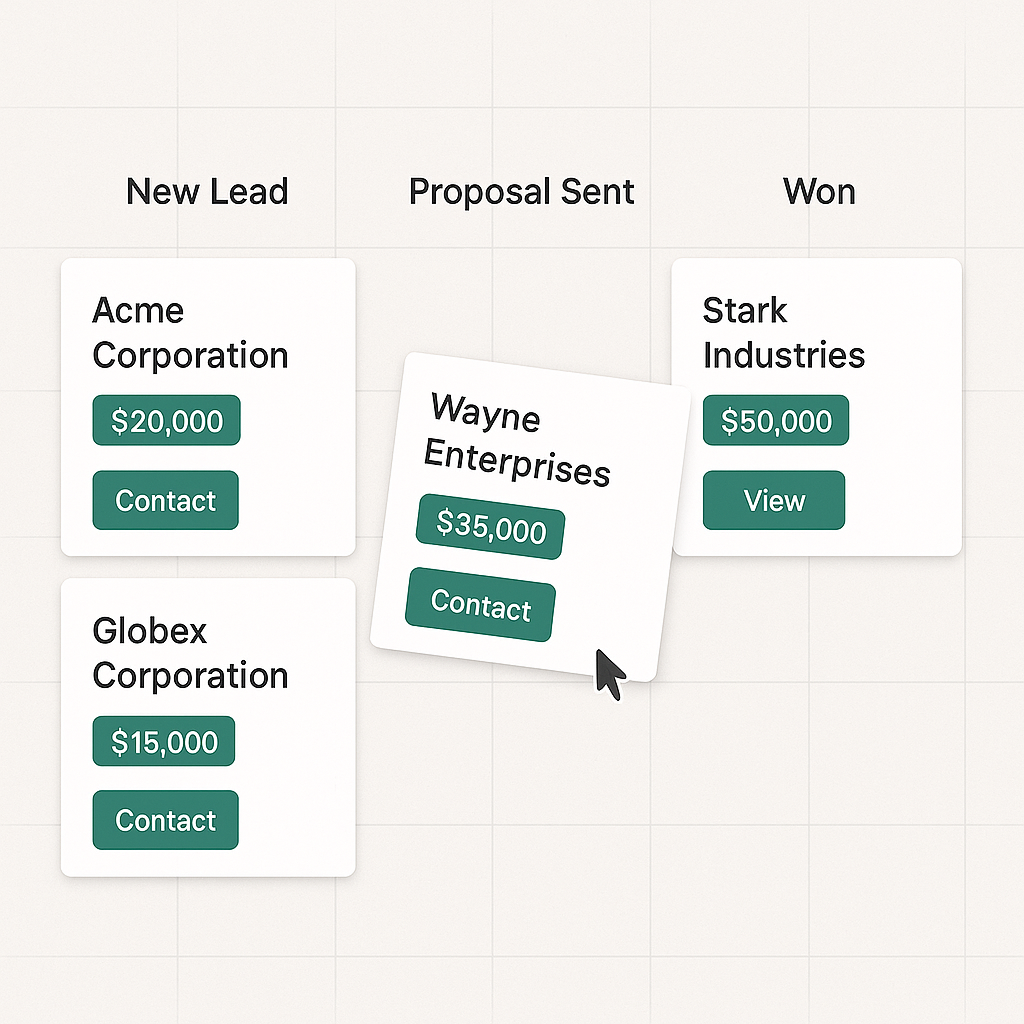 Kanban Board Mockup