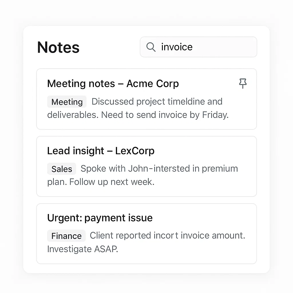 Features 9 notes