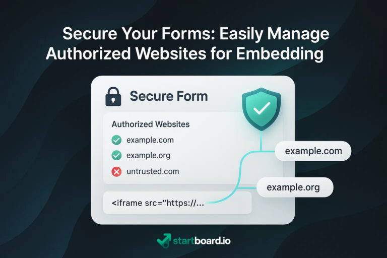 secure embedding form